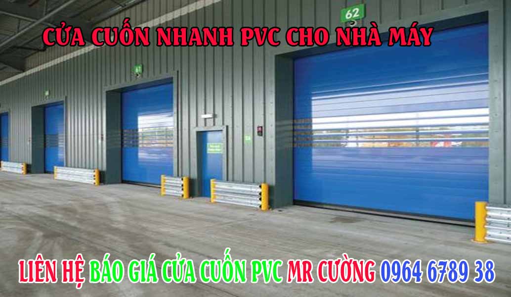 Cửa cuốn nhanh PVc cho nhà máy
